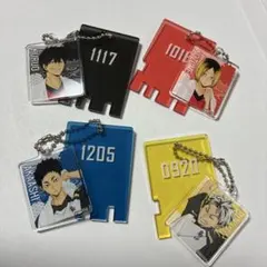 ハイキュー×極楽湯　トレーディング銭湯錠風キーホルダー