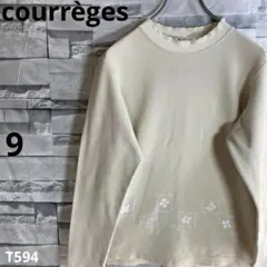 m*a様 courrèges/クレージュ/カットソー／刺繍/長袖/薄手/T594