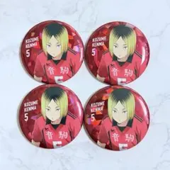 孤爪研磨 ホログラム缶バッジ 4個セット