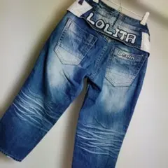 Lolita jeans 00s ギャル男y2k ハーフ デニムパンツメンズ M
