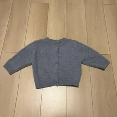 韓国子供服 atomeme ブルー　ボタン付きカーディガン S