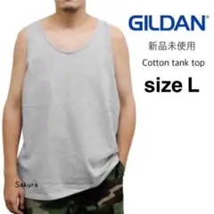 ギルダン 新品未使用 ウルトラコットン 6.0oz タンクトップ グレー L