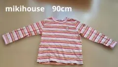 MIKI HOUSE 長袖Tシャツ マルチボーダー 90