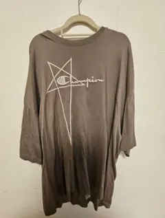 Rick Owens　Champion ブラウン オーバーサイズ Tシャツのサムネイル