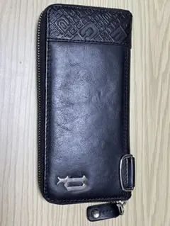 POLICE ブラックレザー 長財布のサムネイル