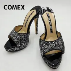 COMEX　コメックス　サンダル　ミュール　ピンヒール　グリッター　厚底　Sのサムネイル