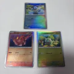 ポケモンカード ゼニガメ ヒトカゲ フシギダネ プロモ 3枚セット