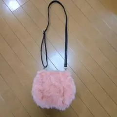 ピンクファー　バッグ　美品