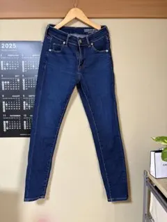 AMERICAN HOLIC スキニーデニム ダークブルー ストレッチ履きやすい