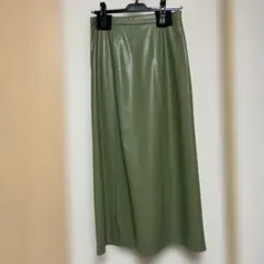 N. レザー　台形スカートのサムネイル
