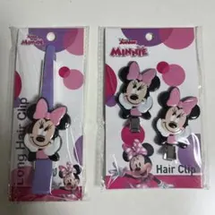 ミニーマウス ヘアクリップ 2個セット