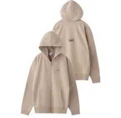 x-girl エックスガール　ベージュ ジップアップフーディ　パーカー　S