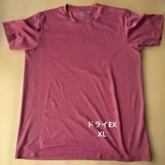 UNIQLO ドライEXクルーネックTシャツ XL レッド