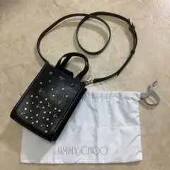 【美品】JIMMY CHOO ブラック ショルダーバッグ