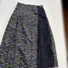 マッキントッシュ　フィロソフィー　花柄切り替え ラップスカート ロング丈のサムネイル