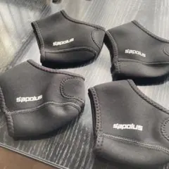 Saporus かかとサポーター4個セット 黒