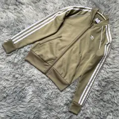 adidas トラックジャケット S カーキ 3ストライプ あのちゃん