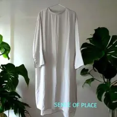 URBAN RESEARCH/ライトグレー長袖 シャツワンピース　春夏