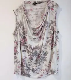 Nue Options woman 花柄ドレープネックノースリーブチュニック2X