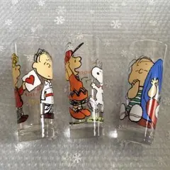 昭和レトロ スヌーピー ロングタンブラー グラス ヴィンテージ　3個