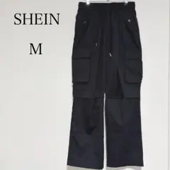 ⭐︎美品⭐︎シーイン ワイドカーゴイージーパンツ 軽素材 紐付きウエストゴム 【M】のサムネイル