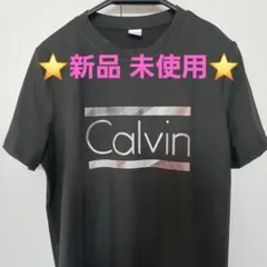【未使用】Calvinロゴプリント Tシャツ Mサイズ ブラック