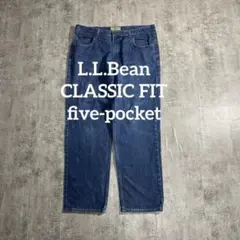 L.L.Bean CLASSIC FITデニムパンツW38メキシコ製5ポケットのサムネイル