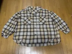 OLIVE das OLIVE チェック柄ベージュ長袖シャツ