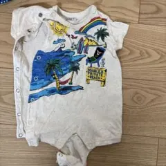 DOUBLE.B ビーチデザインロンパース