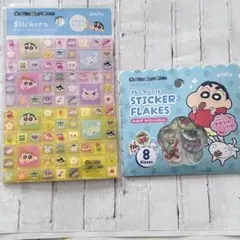 セリア クレヨンしんちゃん タイルシール おはじき フレークシール