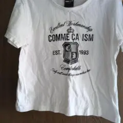 COMME CA ISM プリントTシャツ 120A ホワイト