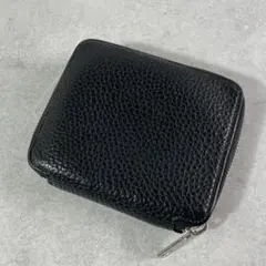 入手困難✨ メゾンタクヤ 折財布 ラウンドファスナー レザー ブラック