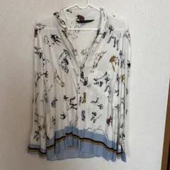 ZARA 犬 シャツ