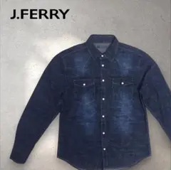 美品 J.FERRY ジェイフェリー カモフラ ウエスタン デニムシャツ 46のサムネイル