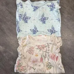 NEXT baby 6-9m 花柄フリルロンパース　70センチ2枚セット
