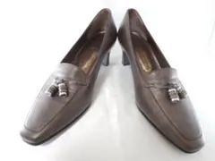 銀座ヨシノヤ★本革パンプス★日本製★22★1回使用★ランクS