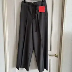 トゥモローランド　極美品　TB グレー チェック柄 ワイドパンツ ベルト付き