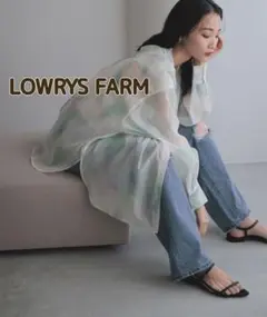 LOWRYS FARM マーブルシアーシャツ long