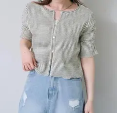Kastane サマーパフ半袖カーディガンのサムネイル
