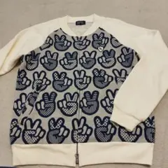 PEARLY GATES ピースサイン柄パーカーサイズ1