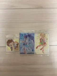 プリキュアイラストカード 、ステッカー3枚セット