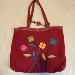 イビザ ナイロンハンドバッグ お花パッチワーク IBIZA - メルカリ