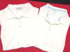 CLOSSH ホワイト ポロシャツ Mサイズ 2枚セット　［未使用に近い]