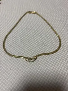 GIVENCHY ネックレス ゴールドカラー ラインストーン