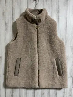 Barbour ELISHA フリースジレ ボア ベスト ベージュのサムネイル