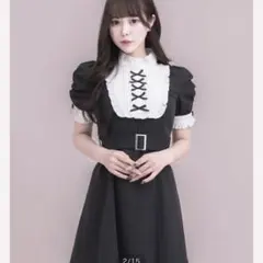 Fickle Bebe レイヤードガーターミニワンピース グレーブルー - メルカリ