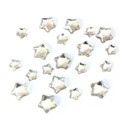 星 クリア スター MIX ストーン ネイル パーツ デコ ライン ストーン
