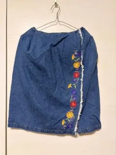 Par Avion 刺繍入りデニムスカートのサムネイル
