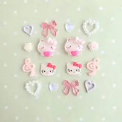 ハローキティ ネイルパーツ セット ウィッシュコア サンリオ レジン デコパーツのサムネイル
