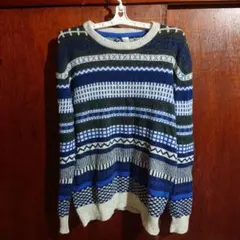 DIVIDED H&M メンズ ノルディック柄 セーター M